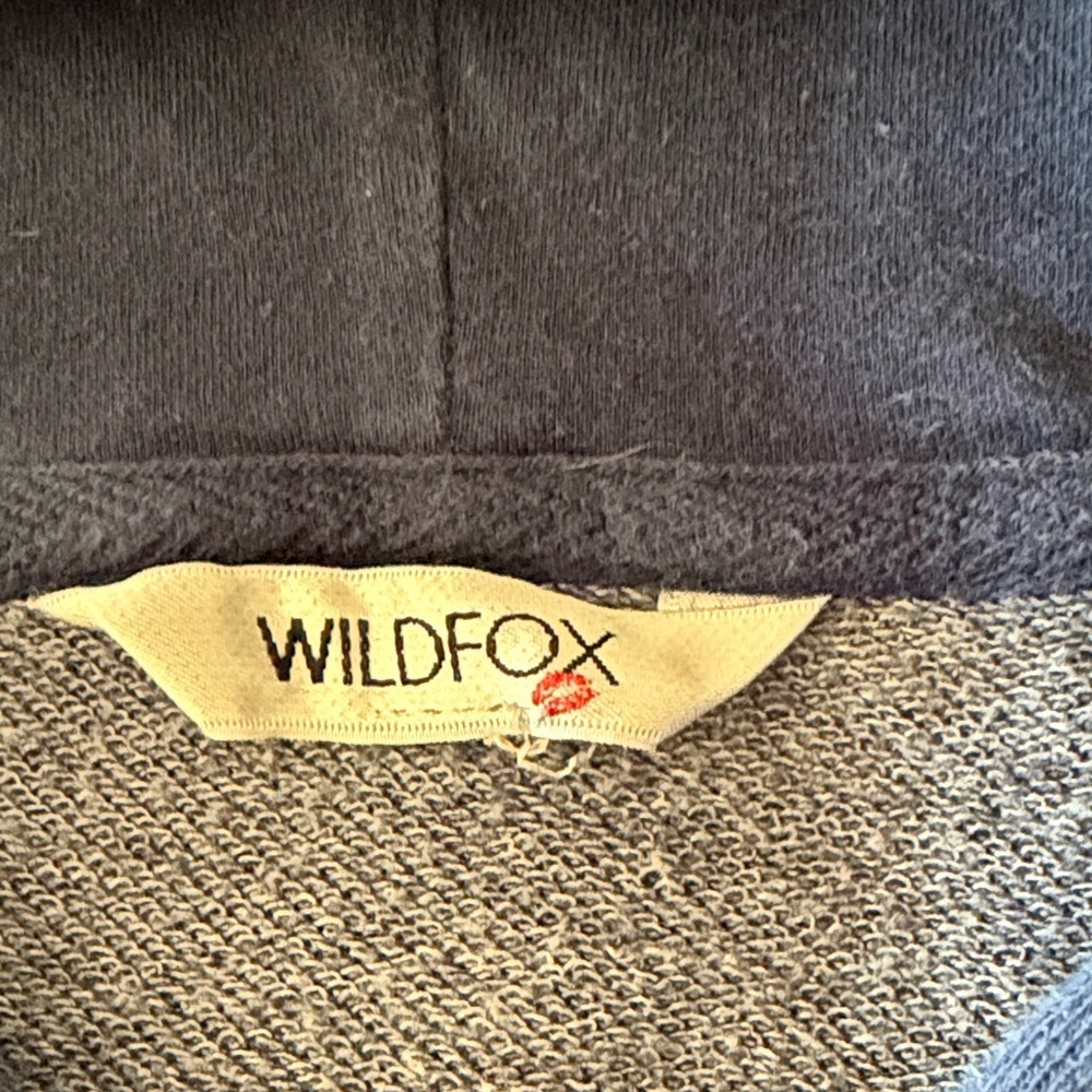 Wildfox Dark Blue Hoodie with Pink and Green Tie-Dye Small - Picture 2 of 8